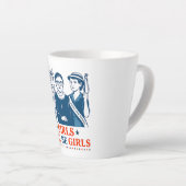 女の子は7月4日から女子愛国的フェミニストに カフェラテマグ (右アングル)