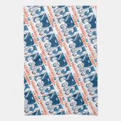 女の子は7月4日から女子愛国的フェミニストに キッチンタオル (縦)