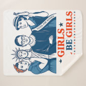 女の子は7月4日から女子愛国的フェミニストに シェルパブランケット (正面(横))