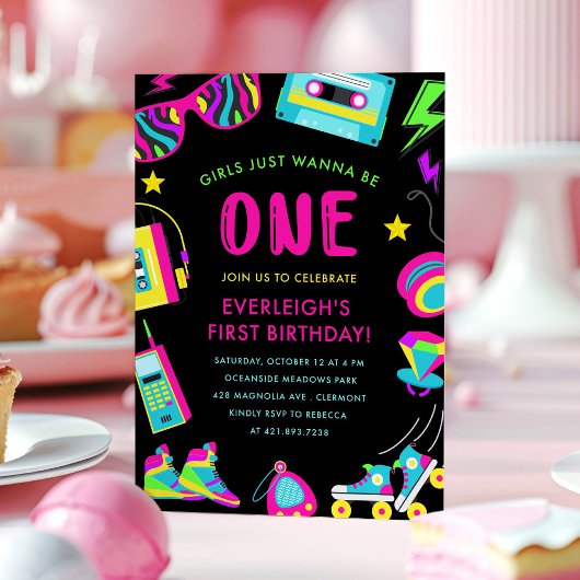 女の子は80代初の誕生日パーティーに参加したい 招待状