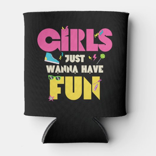 女の子は80年代の懐かしさをおもしろいしたい 缶クーラー (正面)