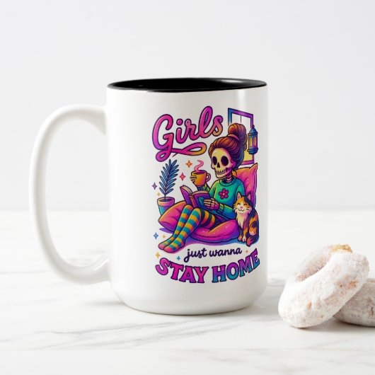 女の子は… ツートーンマグカップ (ドーナツ)