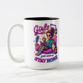 女の子は… ツートーンマグカップ (左)