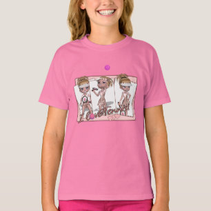 女の子はIテニスのTシャツ-かわいいテニスT --を愛します Tシャツ