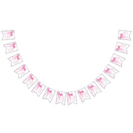 女の子はOne 1の誕生日パーティーになりたい バンティングフラッグ