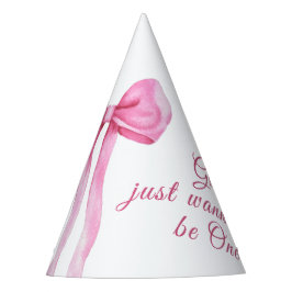 女の子はOne 1の誕生日パーティーになりたい パーティーハット