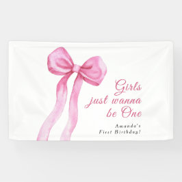 女の子はOne 1の誕生日パーティーになりたい 横断幕