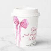 女の子はOne 1の誕生日パーティーになりたい 紙コップ (裏面)