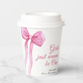 女の子はOne 1の誕生日パーティーになりたい 紙コップ