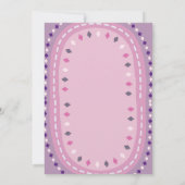 女の子または子供のためのキュートなフィエスタパーティーカード 招待状 (裏面)