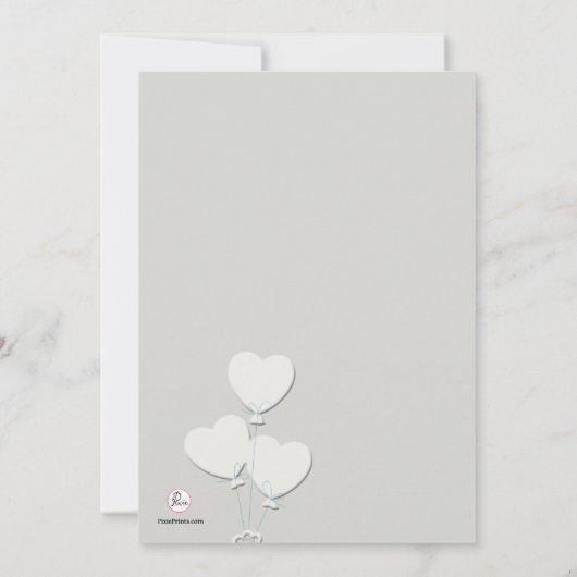 女の子または男の子の性はベビーシャワーの招待状を明らかにします 招待状 (裏面)