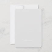 女の子または男の子の《キリスト教》洗礼式や命名式または洗礼金ゴールド十字 招待状 (裏面)