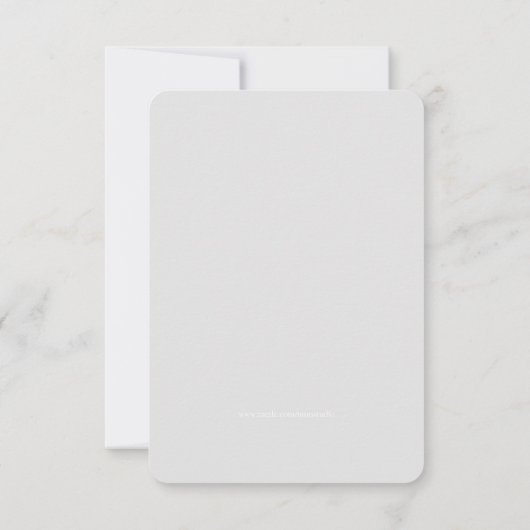 女の子または男の子の《キリスト教》洗礼式や命名式または洗礼金ゴールド十字 招待状 (裏面)