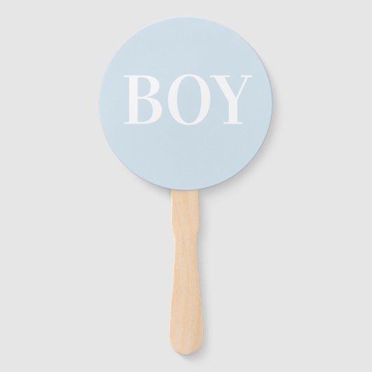 女の子または男の子ハンドファン赤ちゃんシャワー推理ゲーム ハンドファン (裏面)