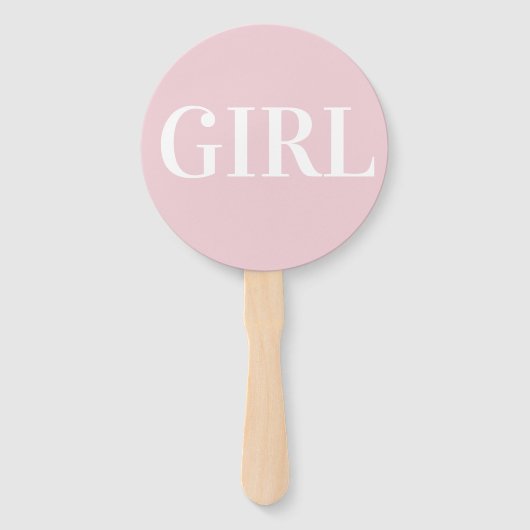 女の子または男の子ハンドファン赤ちゃんシャワー推理ゲーム ハンドファン (正面)