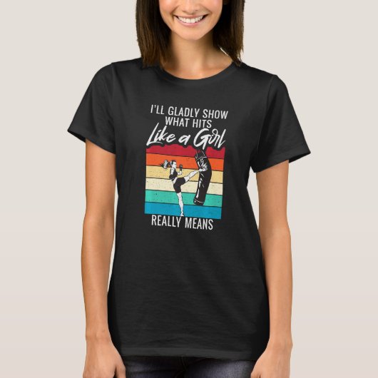 女の子みたいにヒットするものを喜んで見せる Tシャツ (正面)
