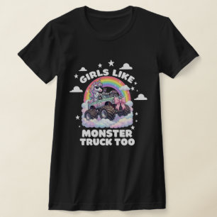 女の子もモンスター トラックが好きすぎる ユニコーン コケッティ Tシャツ