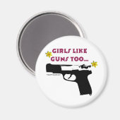 女の子も銃が好き マグネット (正面/裏面)