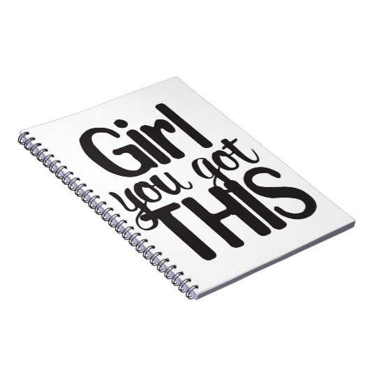 女の子よ得り完全にこのデザインやる気を起こさせるクート ノートブック (右側)