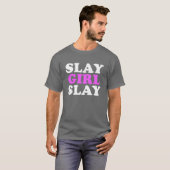 女の子よ、やっつけろ!モチベーションTシャツ 女性向け Tシャツ (正面フル)