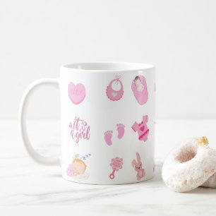 女の子よ!ベビー誕生、ベビーシャワーギフト コーヒーマグカップ