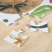 女の子らしいカラフルなビーチリラックス ジグソーパズル (側面)