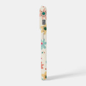 女の子らしいカラフルな花のシームレスパターン  iPhoneケース (左側面)