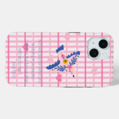 女の子らしいクリスチャン ピンク レース ハート フォークアート 鳩 Case-Mate iPhoneケース (裏面 (横))