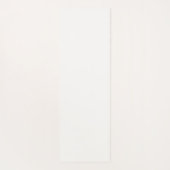 女の子らしいスクリプト 名前 ホワイト ヨガマット (裏面)