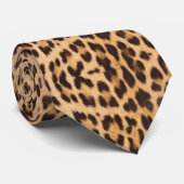 女の子らしいチックなワイルドサファリファッションのヒョウ柄 ネクタイ (ロール)