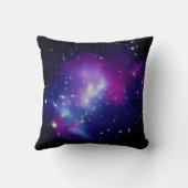 女の子らしいパープル セレスチャル フォト モノグラム クッション (裏面)