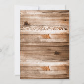 女の子らしいピンクのグリッターがついた吊るしライトがかわいいウッド スイート16 招待状 (裏面)