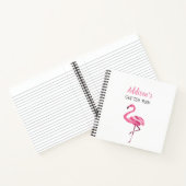 女の子らしいピンクのスケッチブック ノートブック (内部)