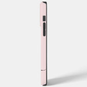 女の子らしいピンクのモノグラム 現代的なスクリプト 個人名入り Case-Mate iPhoneケース (裏面 / 左)