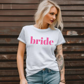 女の子らしいピンクのレトロモダンな花嫁のハッピーアワー Tシャツ