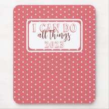 女の子らしいピンクの白い水玉模様で何でもできる2023