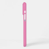 女の子らしいピンクの花柄の馬 iPhoneケース (左側面)