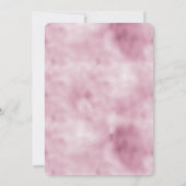 女の子らしいピンクの豪華なゴールドのヒョウ柄のプリントの結婚前お披露目パーティー 招待状 (裏面)