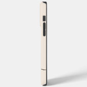 女の子らしいベージュのモノグラム モダンスクリプト パーソナライズド Case-Mate iPhoneケース (裏面 / 左)