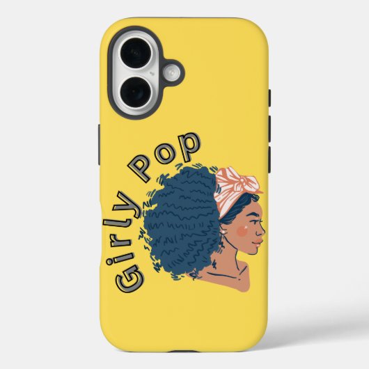 女の子らしいポップな黄色のスマホケース Case-Mate iPhoneケース (裏面)
