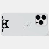 女の子らしいモノグラムミニマリスト Case-Mate iPhoneケース (裏面 (横))