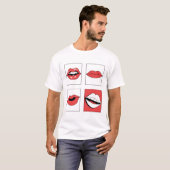 女の子らしい唇 Tシャツ (正面フル)