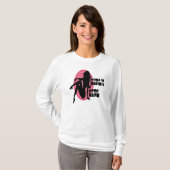 女の子らしい女の子のピンクのダイヤモンドの女性のTシャツ Tシャツ (正面フル)