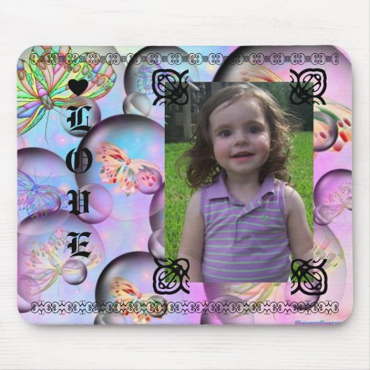 女の子らしい女の子のマウスパッド マウスパッド (正面)