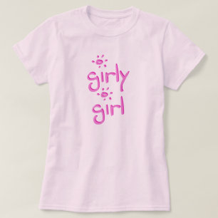 女の子らしい女の子のTシャツ Tシャツ