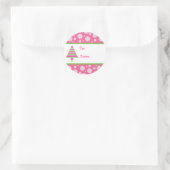 女の子らしい女の子クリスマスプレゼントラベル ラウンドシール (バッグ)