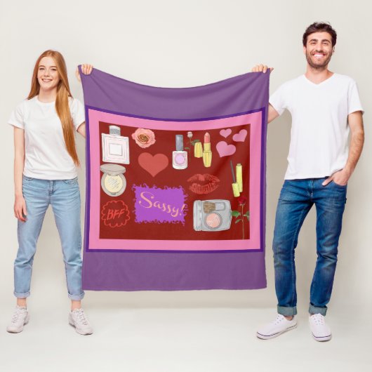 女の子らしい女の子フリースブランケット フリースブランケット (インサイチュ)