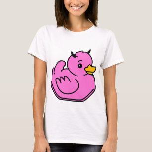 女の子らしい悪魔のアヒルちゃん Tシャツ
