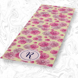 女の子らしい花柄のモダンなパステルカラーの花のジム ヨガマット
