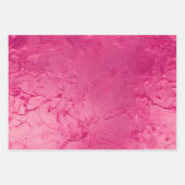 女の子らしい豪華なピンクのウェディングシャワー ラッピングペーパーシート (正面3)